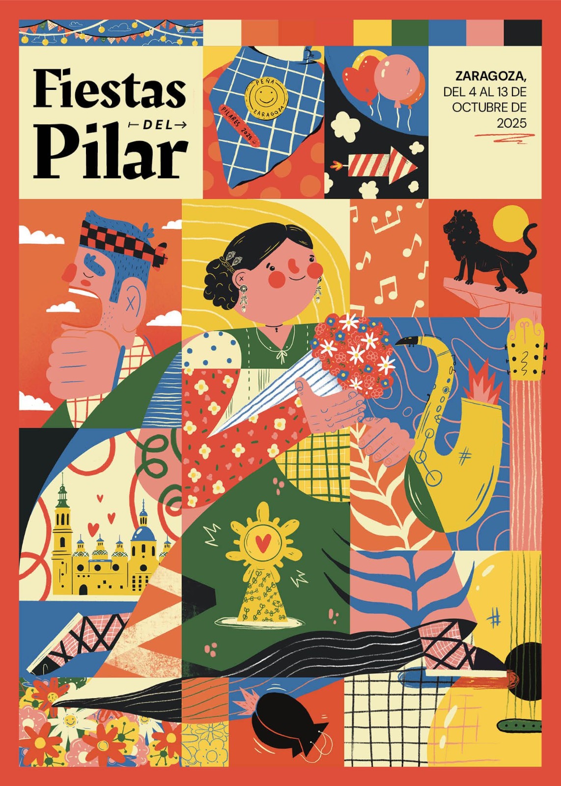 Fiesta patronales en honor de Nuestra Señora del Pilar 2025 Zaragoza
